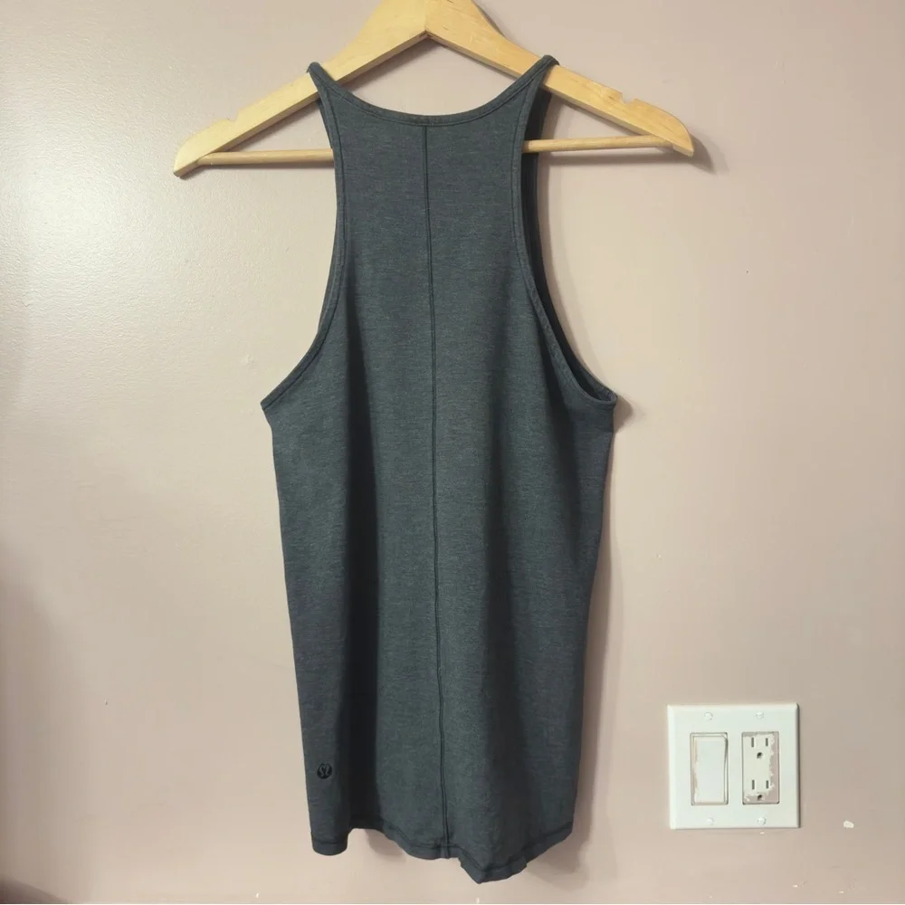 Lululemon Find Your Zen Tank Heathered Black Women Size 6? - Picture 6 of 7